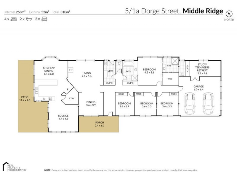 5/1A Dorge Street, Middle Ridge QLD 4350 Floorplan