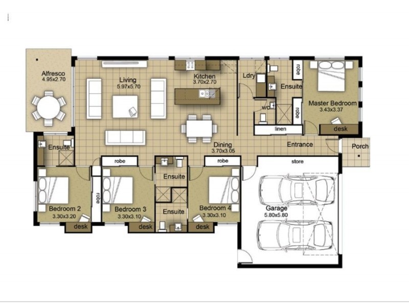 29 Sweeney Street, Kearneys Spring QLD 4350 Floorplan