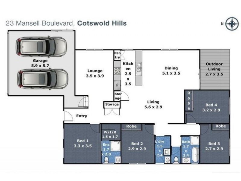 23 Mansell Boulevard, Cotswold Hills QLD 4350