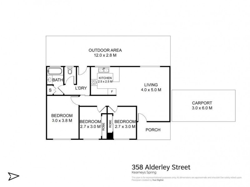 358 Alderley Street, Kearneys Spring QLD 4350 Floorplan