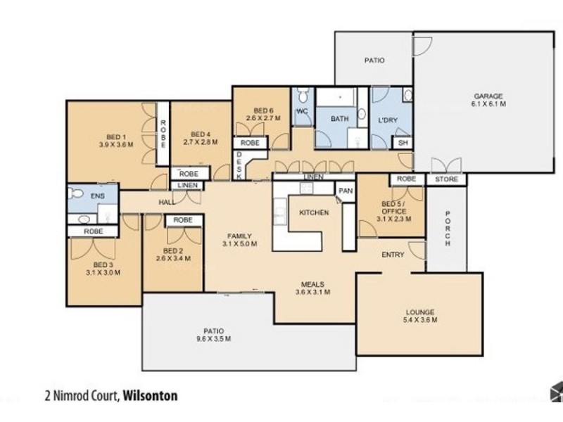 2 Nimrod Court, Wilsonton QLD 4350 Floorplan