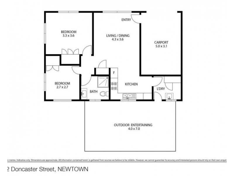 2/2 Doncaster Street, Newtown QLD 4350 Floorplan