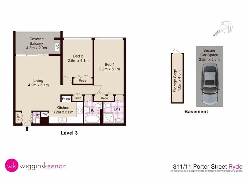 311/11 Porter Street, Ryde NSW 2112 Floorplan