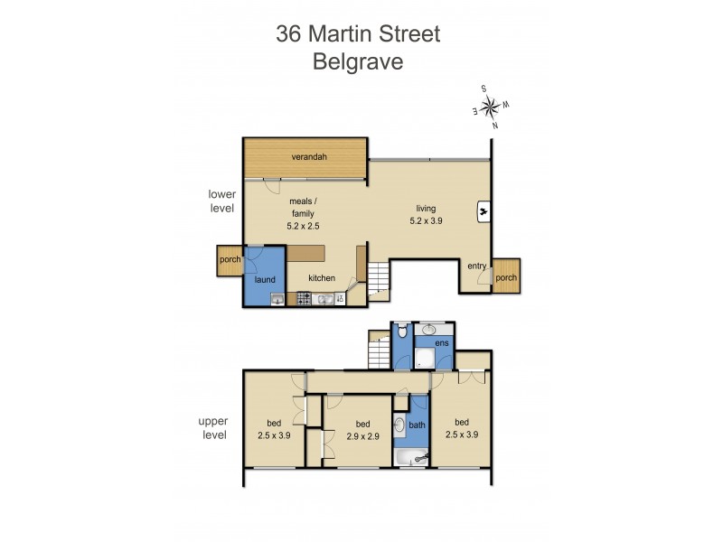 36 Martin Street, Belgrave VIC 3160 Floorplan