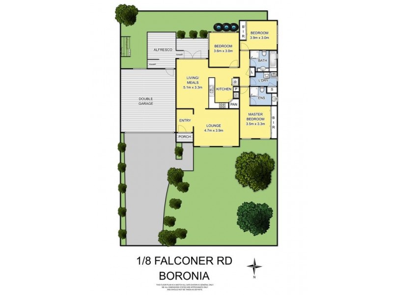 1/8 Falconer Road, Boronia VIC 3155 Floorplan