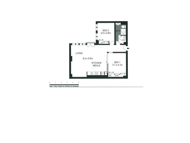 916/422 Collins Street, Melbourne VIC 3000 Floorplan