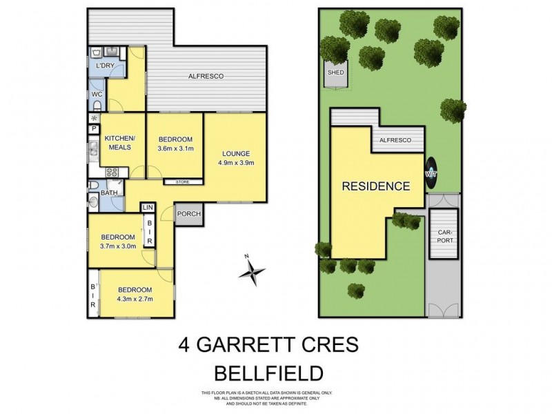 4 Garrett Crescent, Bellfield VIC 3081 Floorplan