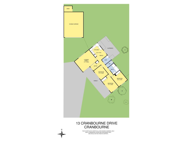 13 Cranbourne Drive, Cranbourne VIC 3977 Floorplan