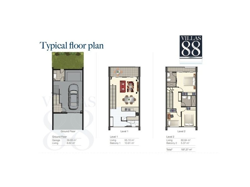 22/1 Broadwater Avenue, Hope Island QLD 4212 Floorplan