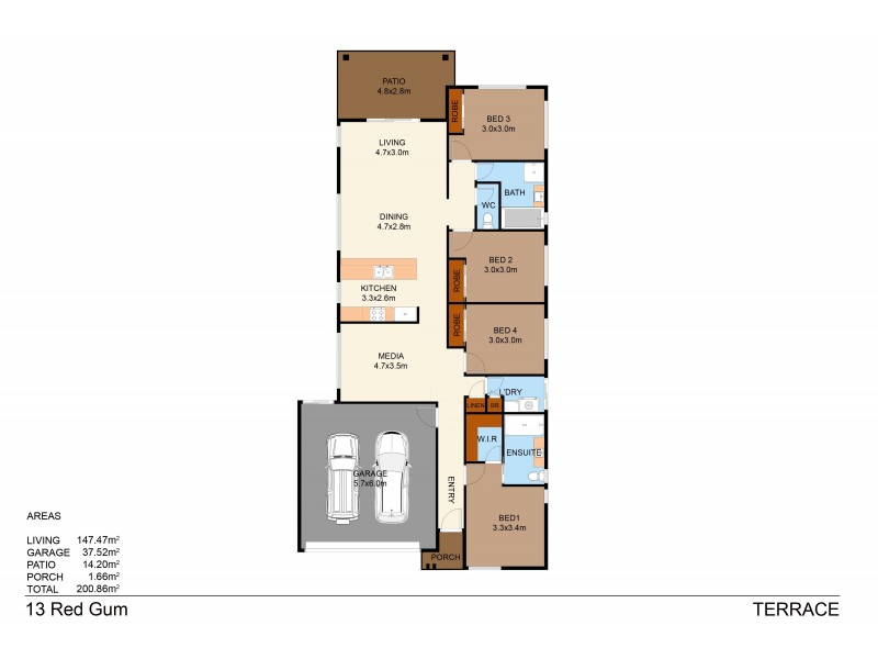 13 Red Gum Terrace, Coomera QLD 4209 Floorplan