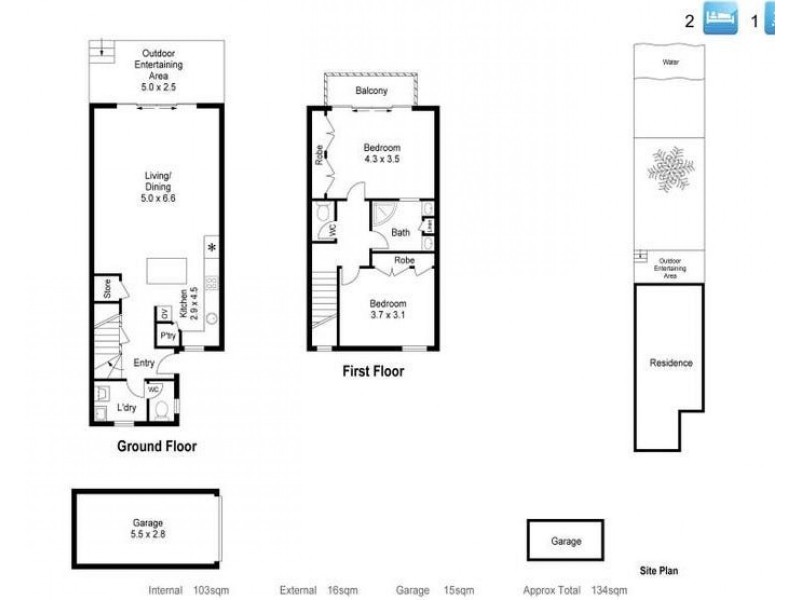 9/17 Duet Drive, Mermaid Waters QLD 4218 Floorplan