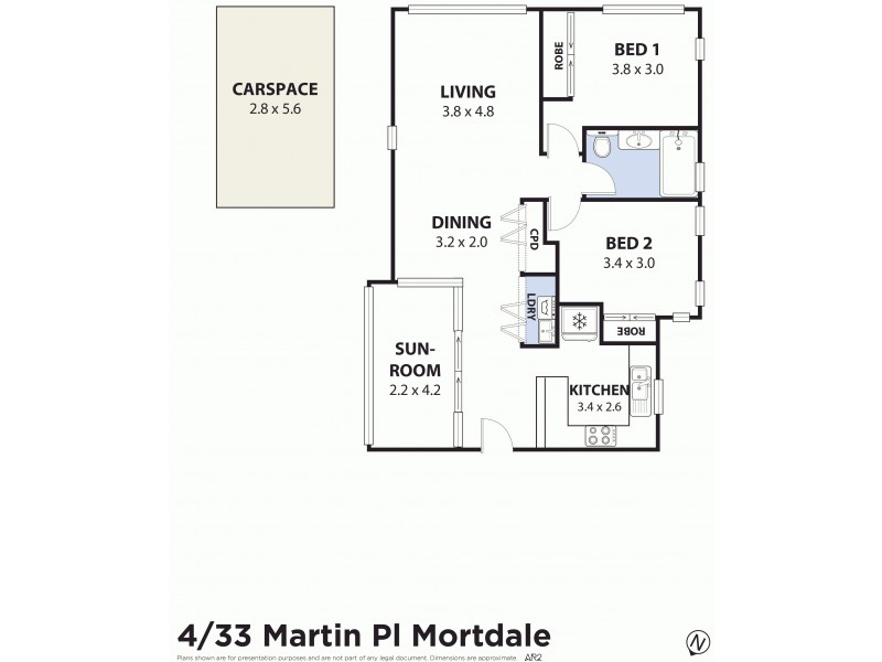 4/33 Martin Place, Mortdale NSW 2223 Floorplan