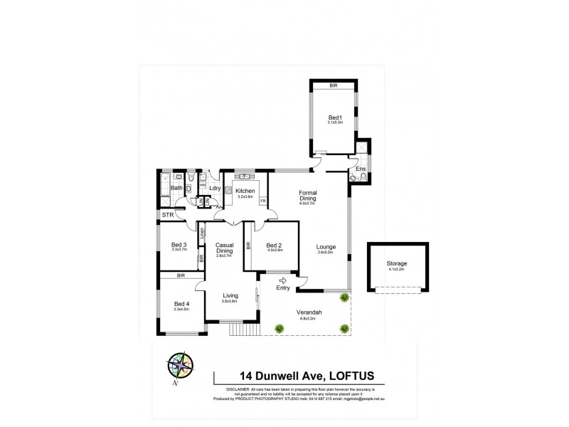 14 Dunwell Avenue, Loftus NSW 2232 Floorplan