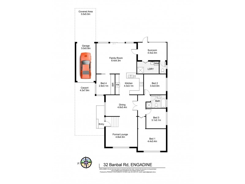 32 Banbal Road, Engadine NSW 2233 Floorplan