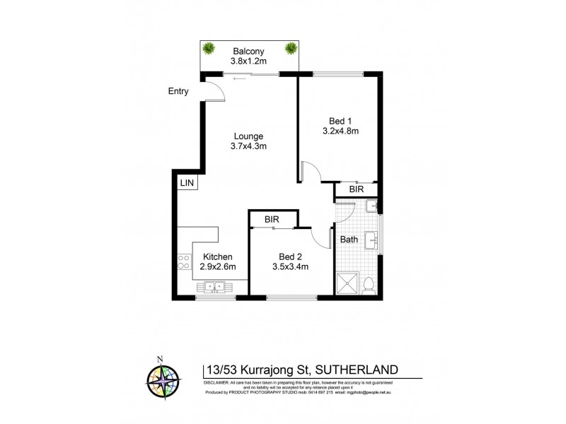 13/53 Kurrajong Street, Sutherland NSW 2232 Floorplan