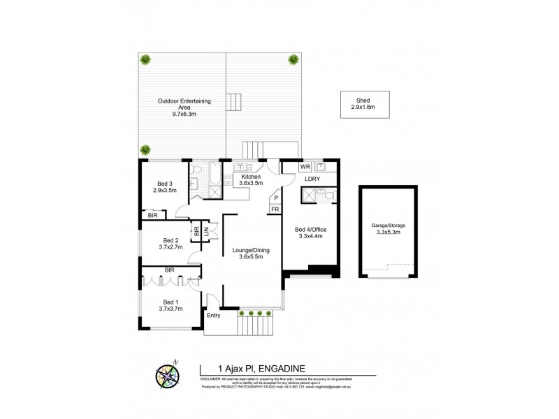 1 Ajax Place, Engadine NSW 2233 Floorplan