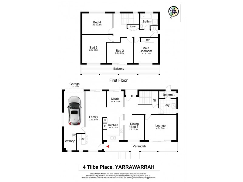 4 Tilba Place, Yarrawarrah NSW 2233 Floorplan