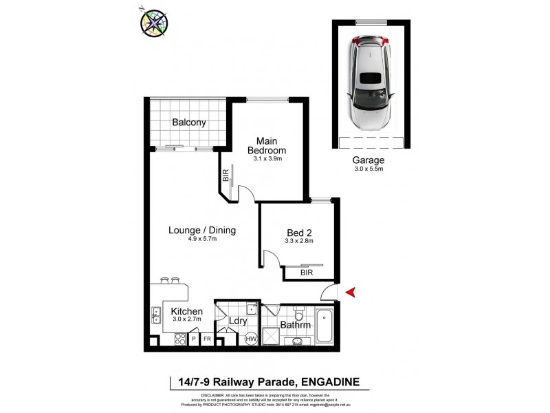 14/7-9 Railway Parade, Engadine NSW 2233 Floorplan