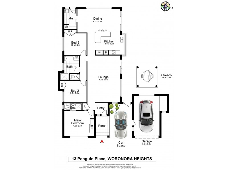 13 Penguin Place, Woronora Heights NSW 2233 Floorplan
