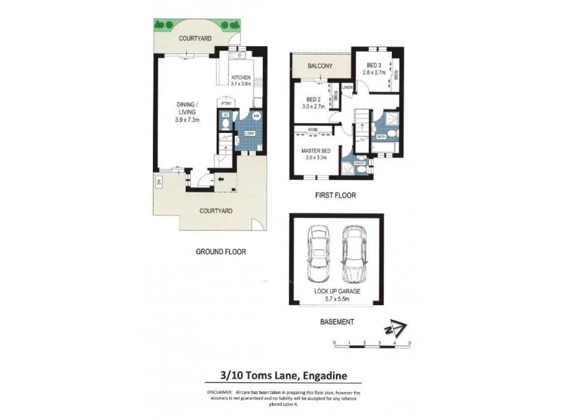 3/10 Toms Lane, Engadine NSW 2233 Floorplan