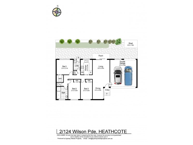 2/124 Wilson Parade, Heathcote NSW 2233 Floorplan