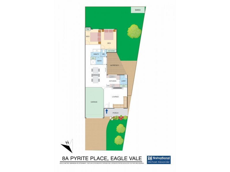 8A Pyrite Place, Eagle Vale NSW 2558 Floorplan