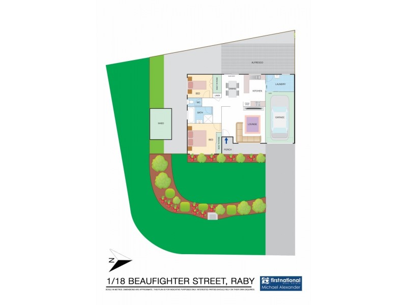 1/18 Beaufighter Street, Raby NSW 2566 Floorplan