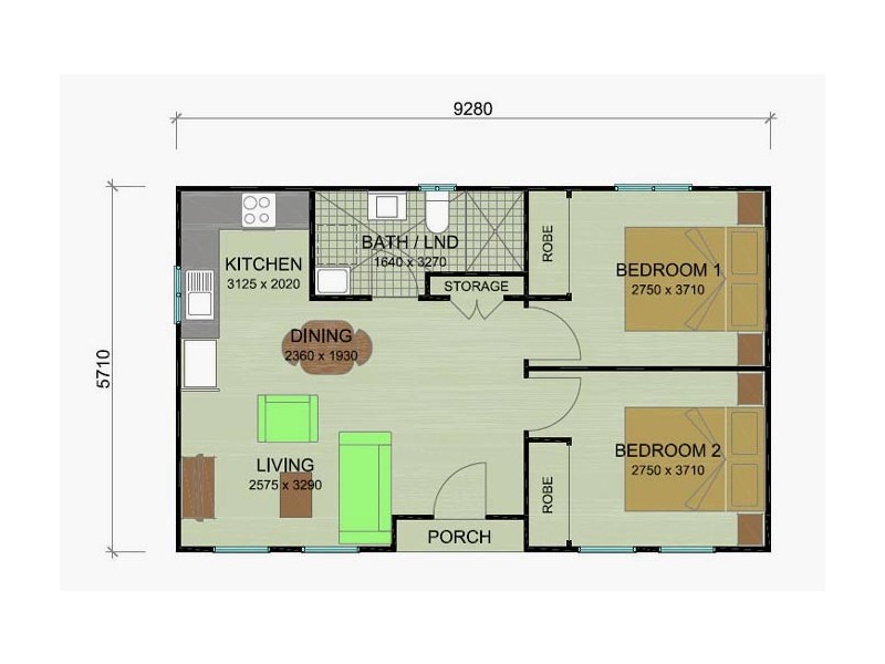6A Evergreen Ave, Bradbury NSW 2560 Floorplan