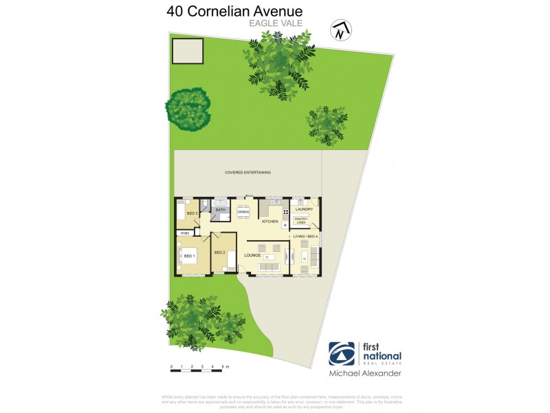 40 Cornelian Avenue, Eagle Vale NSW 2558 Floorplan