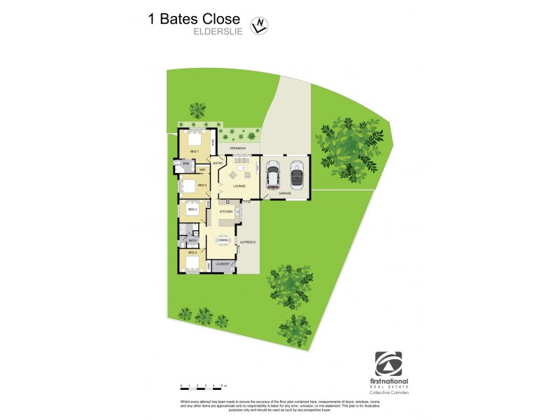 1 Bates Close, Elderslie NSW 2570 Floorplan