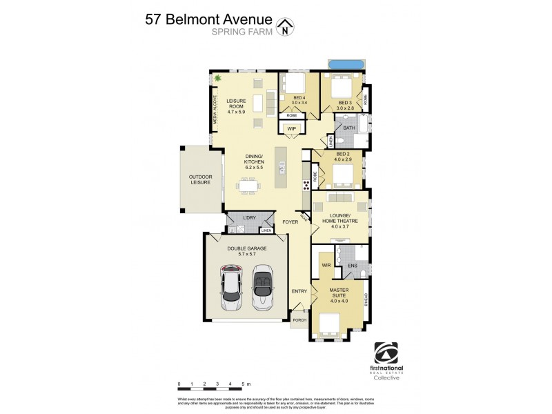 57 Belmont Avenue, Spring Farm NSW 2570 Floorplan