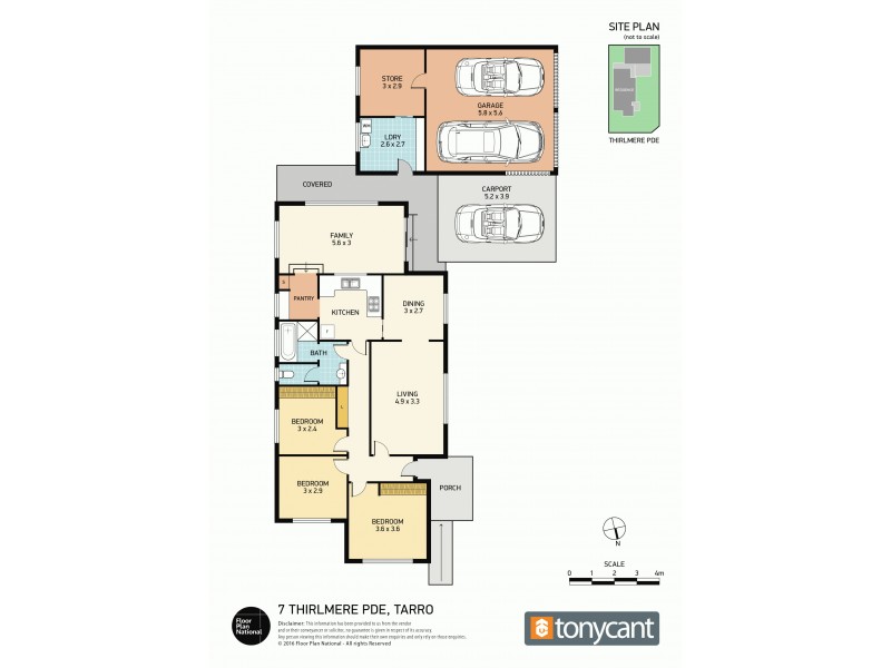 7 Thirlmere Parade, Tarro NSW 2322 Floorplan