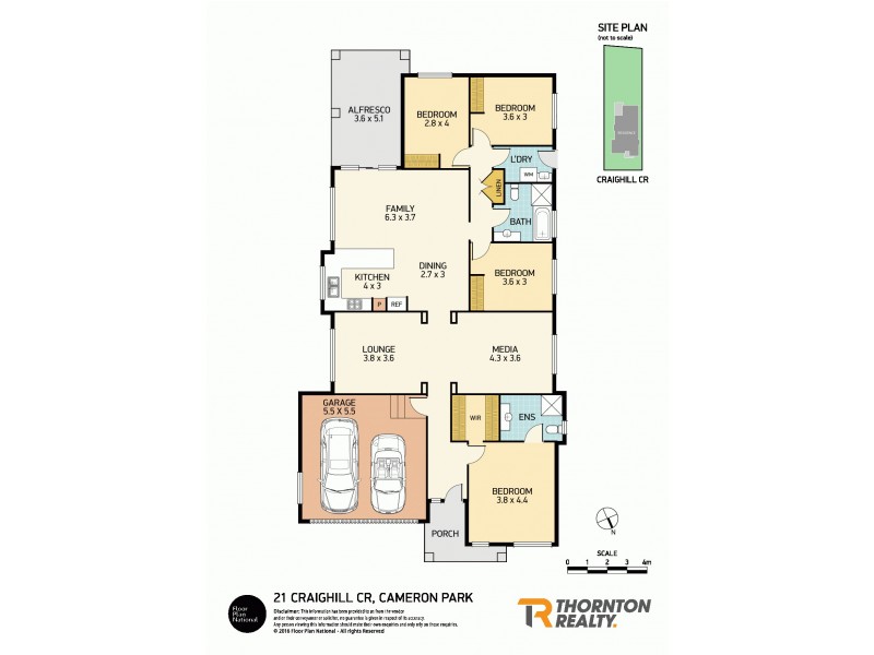 21 Craighill Crescent, Cameron Park NSW 2285 Floorplan