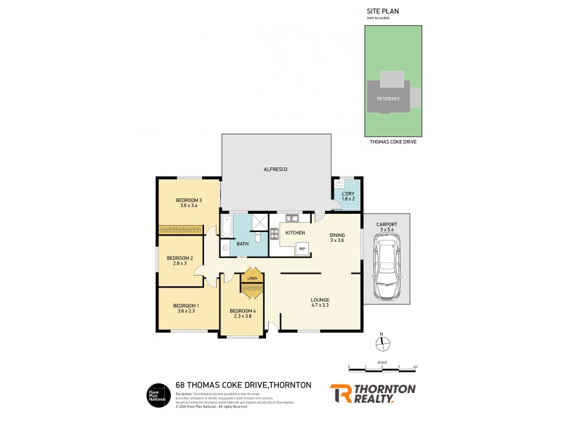 68 Thomas Coke Drive, Thornton NSW 2322 Floorplan