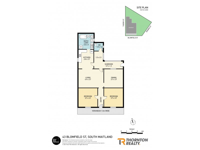 43 Blomfield Street, South Maitland NSW 2320 Floorplan