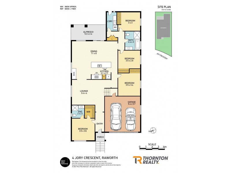 4 Jory Crescent, Raworth NSW 2321 Floorplan
