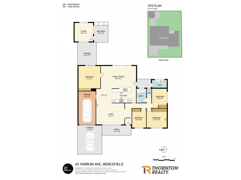 45 Yarrum Avenue, Beresfield NSW 2322 Floorplan