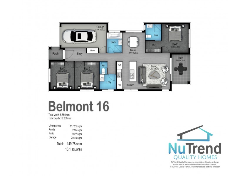Lot 1446 Stone Crescent, Caloundra West QLD 4551 Floorplan