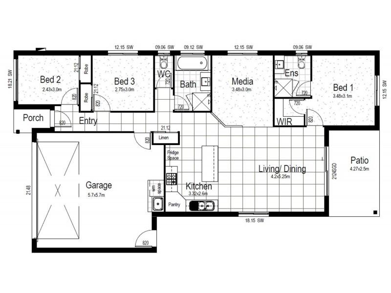 Lot 38 Perignon Cir, Beachmere QLD 4510 Floorplan