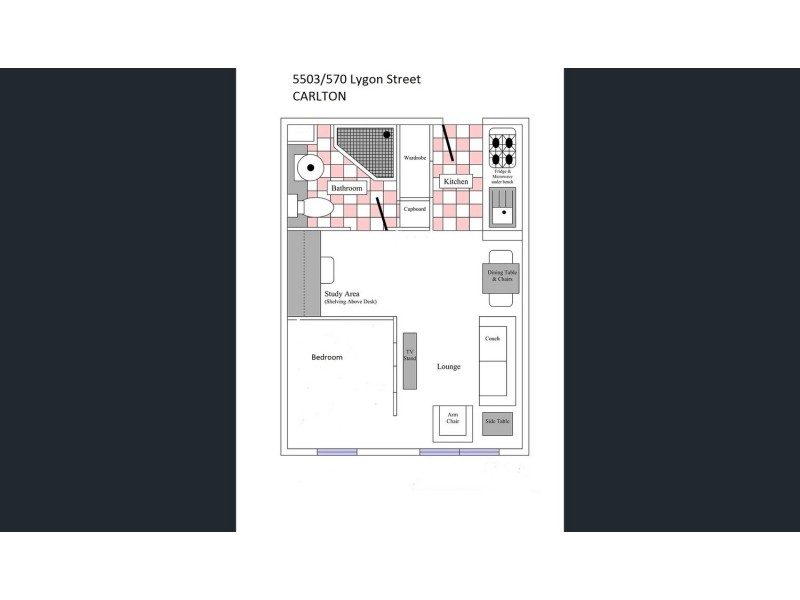 5503/570 Lygon Street, Carlton VIC 3053 Floorplan