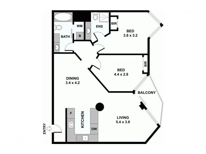 1305 333 Exhibition St, Melbourne VIC 3000 Floorplan