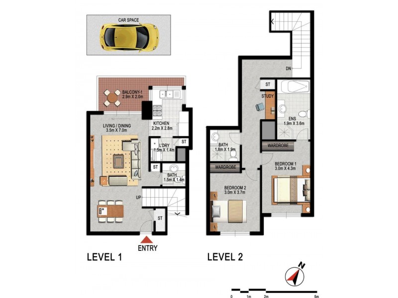 185/20 Lusty Street, Wolli Creek NSW 2205 Floorplan