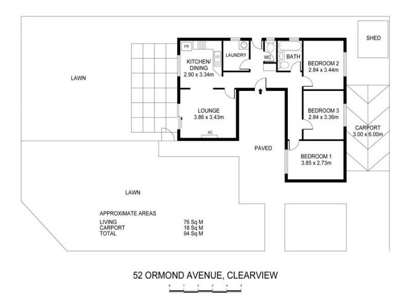 52 Ormond Avenue, Clearview SA 5085 Floorplan