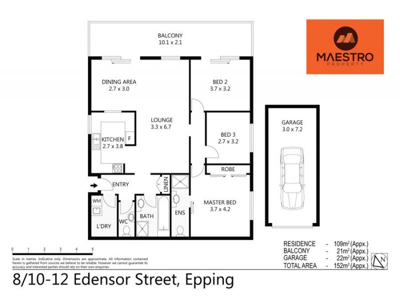 8/10-12 Edensor Street, Epping NSW 2121 Floorplan