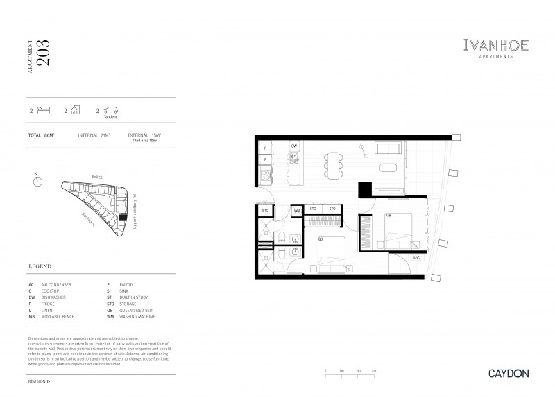 203 443 Upper Heidelberg Road, Ivanhoe VIC 3079 Floorplan