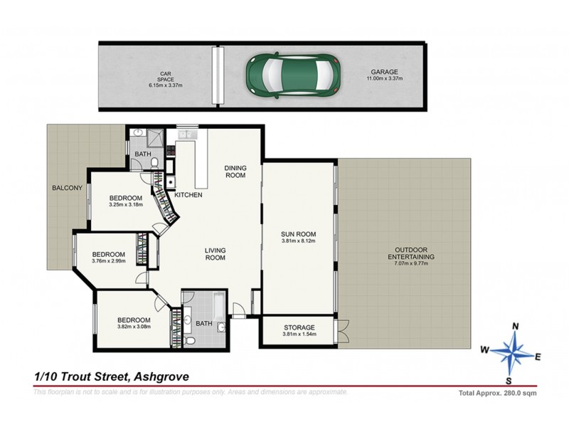 1/10 Trout Street, Ashgrove QLD 4060 Floorplan