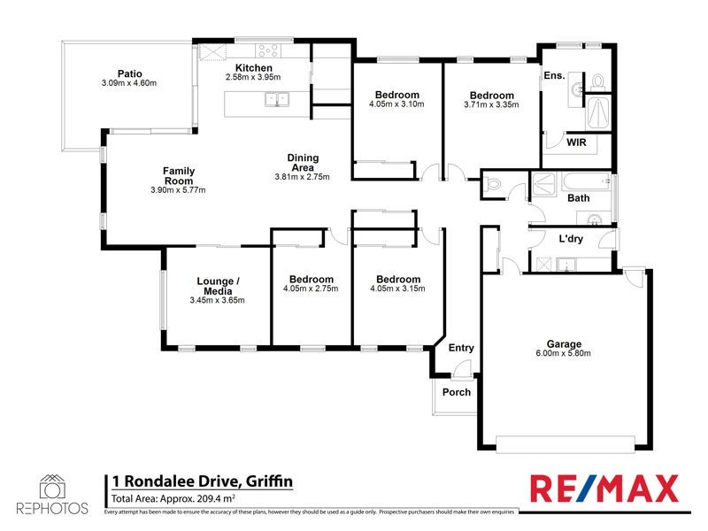 1 Rondalee Drive, Griffin QLD 4503 Floorplan