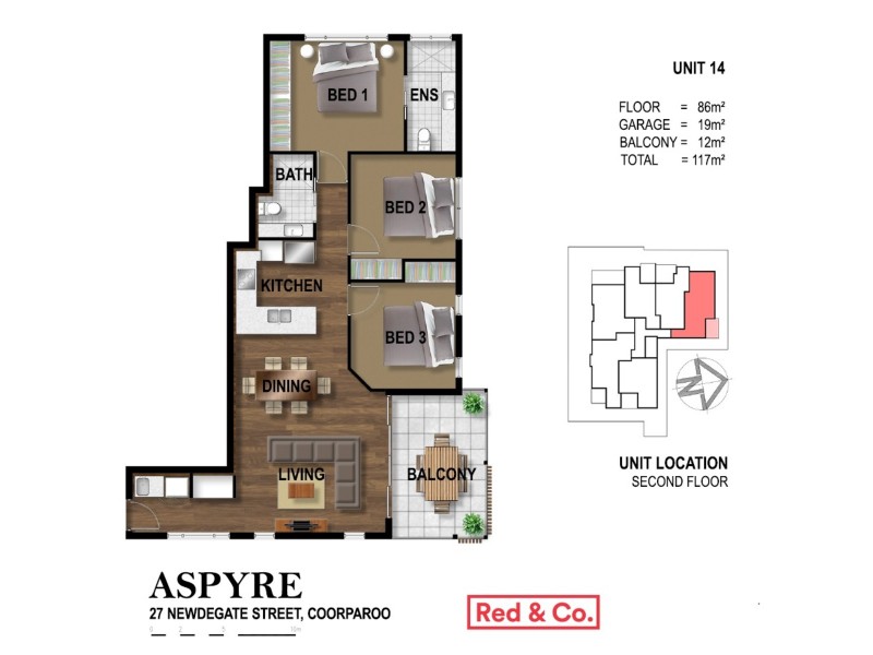 14/27 Newdegate Street, Greenslopes QLD 4120 Floorplan