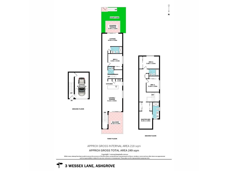 3 Wessex Lane, Ashgrove QLD 4060 Floorplan