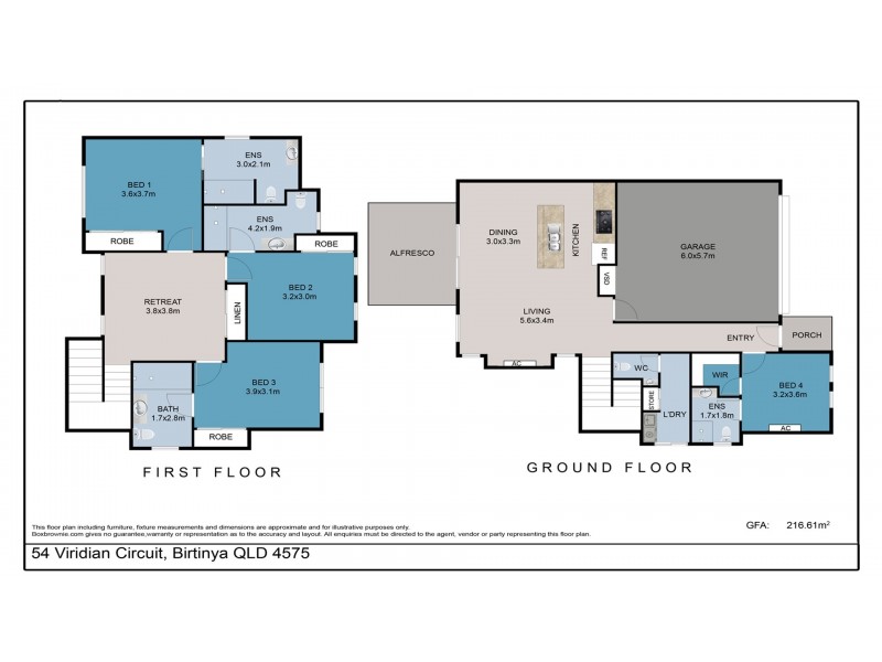 54 Viridian Circuit, Birtinya QLD 4575 Floorplan